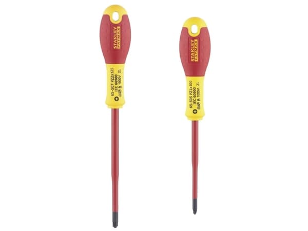STANLEY INSULERADE DRIVERS KOMPONENT - 2 stycken PZ1 x 100mm + PZ2 x 125mm FATMAX