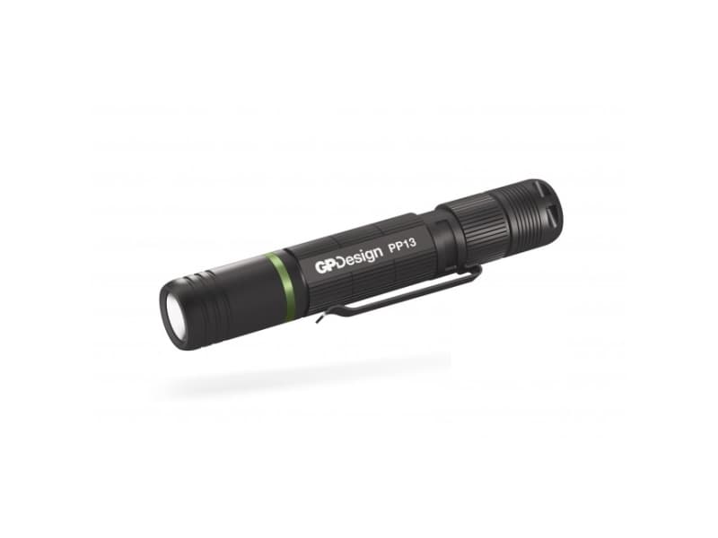 Design Penlight, PP13 Hand flashlight, Black, IPX4,