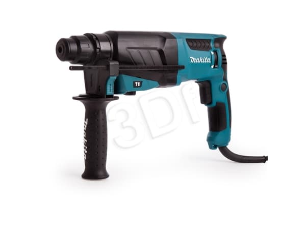 Makita HR2630, SDS Plus, Sort, Blå, 1,3 cm, 1200 RPM, 2,4 J, 4600 bpm