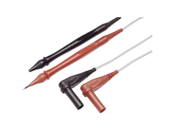 Fluke TL40, Testausjohdin, Musta, Harmaa, Punainen, CAT II, 7,6 cm, Silikoni, 600 V