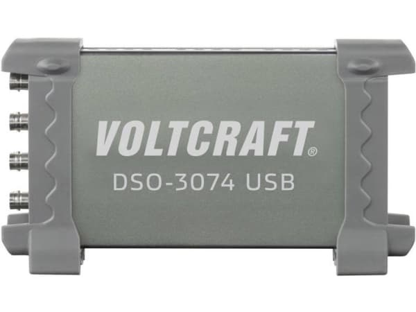 VOLTCRAFT DSO-3074 USB-oscilloskop 70 MHz 4-kanals 250 MSa/s 16 kpts 8 Bit Digital hukommelse (DSO), Spectrum-analysator 1 stk