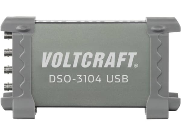 VOLTCRAFT DSO-3104 USB-oscilloskop 100 MHz 4-kanals 250 MSa/s 16 kpts 8 Bit Digital hukommelse (DSO), Spectrum-analysator 1 stk