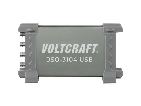 VOLTCRAFT DSO-3104 USB-oscilloskop 100 MHz 4-kanals 250 MSa/s 16 kpts 8 Bit Digital hukommelse (DSO), Spectrum-analysator 1 stk