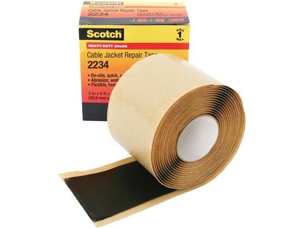 3M Scotch 2234 Mastik (Butyl) tapesort 51mmx1,8mIdeel til kabelkappe reparation