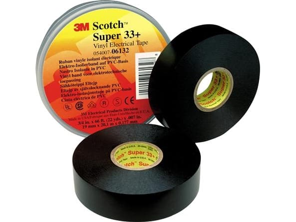 3M SCOTCH 33+, 1 stykker, Sort, 600 V, 6 m, 0,178 mm