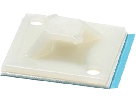 ABB Hållare för kabelbinder natur 19X19mm Självhäftande / eller skruv Halogenfri - (100 st.)