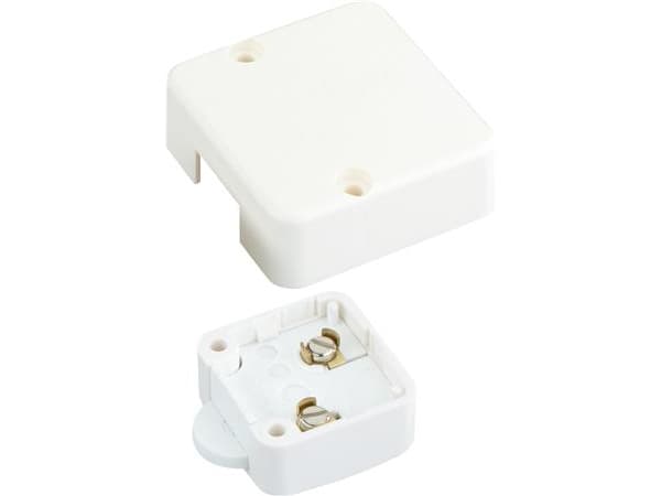 ACELSHOP Skabsafbryder 1 pol 2A 250V, hvid med dæksel
