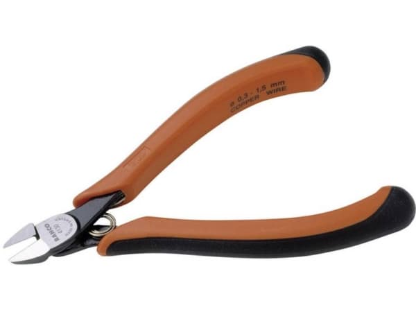 Bahco Elektroniktång, sidavbitare, Avbitartång, 1,16 cm, 1,1 cm, 6,8 mm, Korrosionsbeständig, Stål