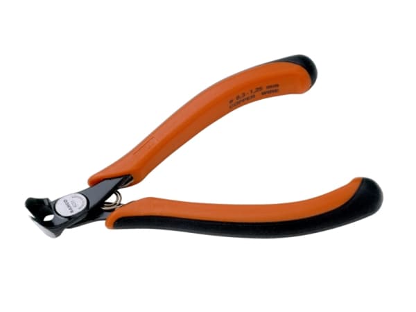 Bahco Elektroniktång, snedavbitare, Vinklad kraftavbitare, 1,15 cm, 9 mm, 1,2 cm, Korrosionsbeständig, Stål