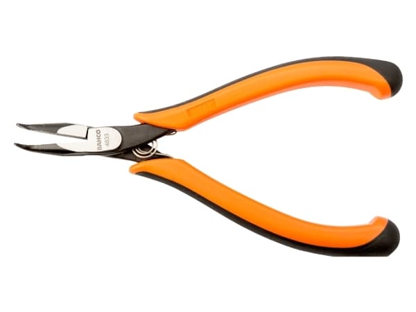 Bahco Spisstang, bøyd spiss 60°, 9 mm, 2,44 cm, 6,8 mm, Polypropylen (PP), Termoplast, Sort, Oransje, 130 mm