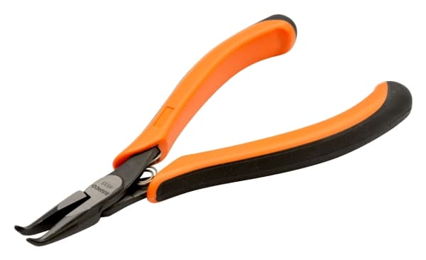 Bahco Spisstang, bøyd spiss 60°, 9 mm, 2,44 cm, 6,8 mm, Polypropylen (PP), Termoplast, Sort, Oransje, 130 mm