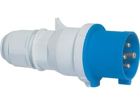 BALS CEE StikpropH9 230V AC 16A 4 polet, blåmultigrip kabelaflastning, Quick Connect®IP44 polyamidi