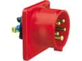 Miniatyrbild 3 av 3: BALS CEE indtag indbygningH6 400 V 16 A 5 polet rødlige, flange 75x75 mm, Quick Connect®IP44, polyamid