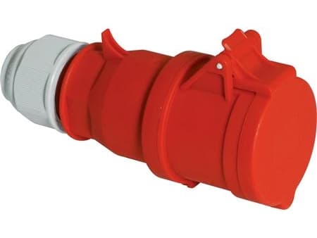 BALS CEE FörlängningssladdH6 400V 32A 5-polig RödMultigrip, Quick Connect®IP44, polyamid