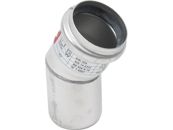Blücher bøjn.30.0gr.50mm - m.O-rengas RF AISI 304.Alm RF stål