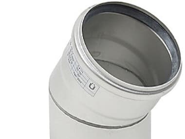 Blücher bøjn.30.0gr.110mm - m.O-ring RF AISI 304.Alm RF stål