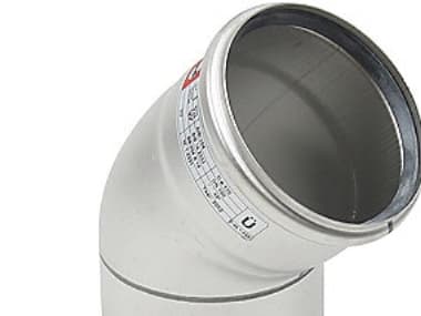 Blücher bøjn.45.0gr.110mm - m.O-ring RF AISI 304.Alm RF stål