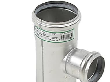 Blücher gr.rør 87.5gr.75-50mm - m.O-ringe RF AISI 304.Alm RF stål