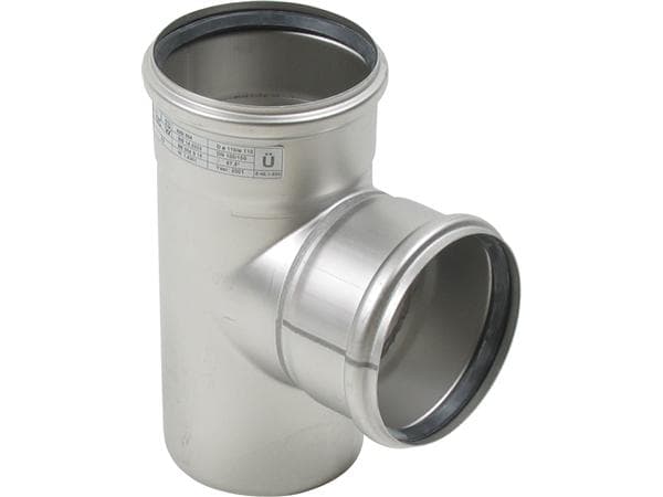 Blücher gr.rør 87.5gr.110mm - m.O-rengas RF AISI 304.Alm RF stål