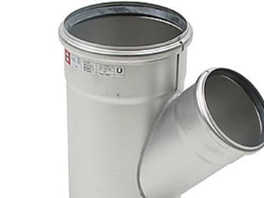 Blücher gr.rør 45gr.110-75mm - strømlinet RF AISI 304.Alm RF stål