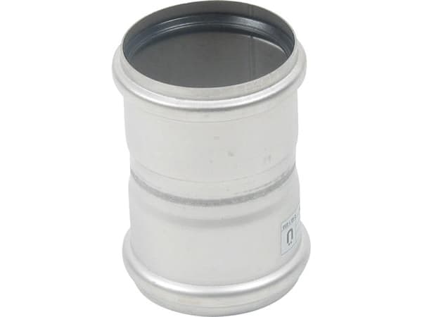 75 mm Dobbelt stikmuffe rustfri AISI304/EN1.4301 Blücher