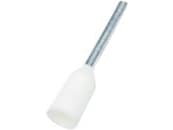 NELCO Terminalrør hvid 0,5mm² længde 14mm afisoleringslængde 8mm - (500 stk.)