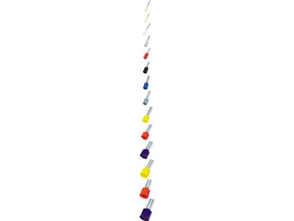 Liitäntäputki violetti 0.25 mm²pituus 10.0 mmeristyspituus 6.0 mm - (100 kpl)