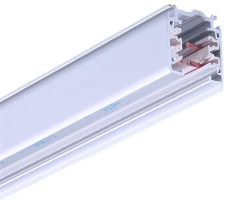 Global XTS 4200-3 skena 230V, 3-fas, längd 2 meter, vit - PROFESSIONAL