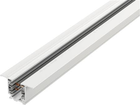 Global pro rail 230V, 3-fas, längd 3 meter, vit, för infällt montage - PROFESSIONAL