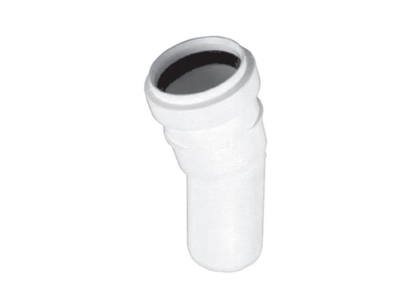 HTP böjning 30 grader 40 mm med 1 hylsa vit