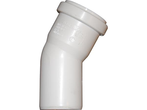 HTP böjning 30 grader 40 mm med 1 hylsa vit