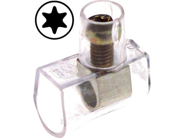 Samlemuffe2,5/4 mm² med TORX 10Polyamid, transparent halogenfri - (100 stk.)