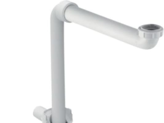 Duravit pladssparende vandlås - Hvid, 1 1/4''