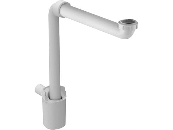Duravit pladssparende vandlås - Hvid, 1 1/4''