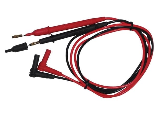 ELMA INSTRUMENTS Prøveledningssæt PVC m. ø2/4mm spids & vinkelstik
