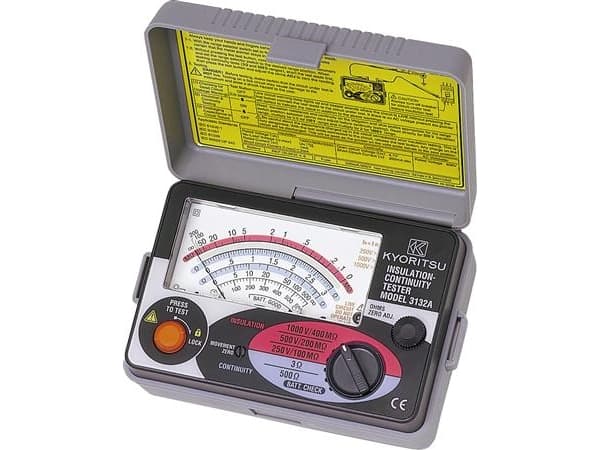 ELMA INSTRUMENTS Kyoritsu K3132A isolationstester Volt-, Ohmmeter/gennemgangstestIEC 61010-1 KAT III