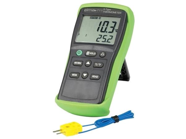 ELMA INSTRUMENTS Digitaalinen termometri 711 lämpötilojen mittaamiseen teollisuudessa.