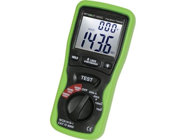 ELMA INSTRUMENTS Elma DT 5500A – 2 i 1Isolationstester og multimeterIEC KAT III 1000V / KAT IV 600V