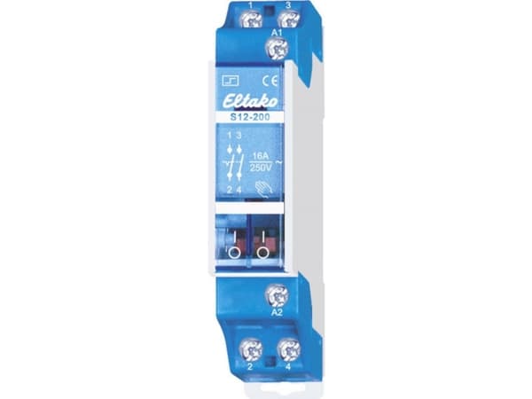 Eltako S12-200-24V, Blå, CE, 250 V, 16 A