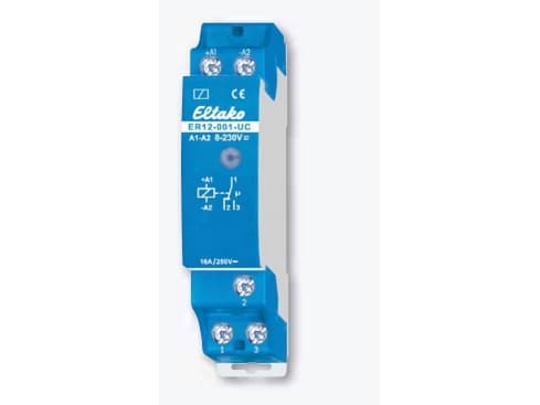 Eltako ER12-001-UC, Sininen, Valkoinen, -20 - 50 °C, 250 V, 16 A, 10 - 230 V