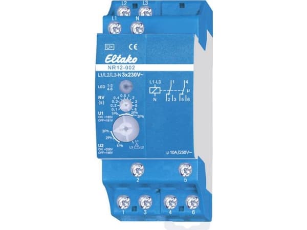 Eltako NR12-002-3X230V, 10 A, Blå