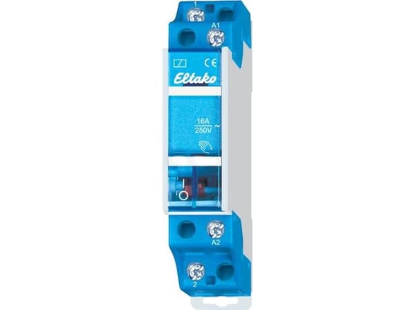 ELTAKO Installationsrelæ2 slutte, 16A, 24V ACdin-skinne 18mm bred