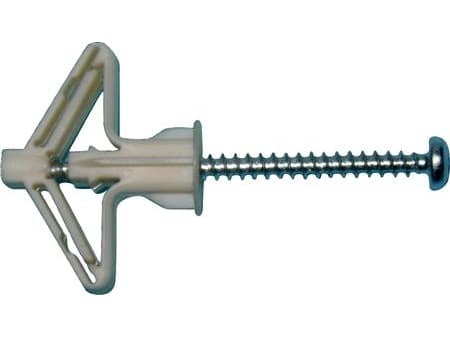 EXPANDET Plugs for gips 4x60mm med skrue nyttelængde 15mm - (50 stk.)