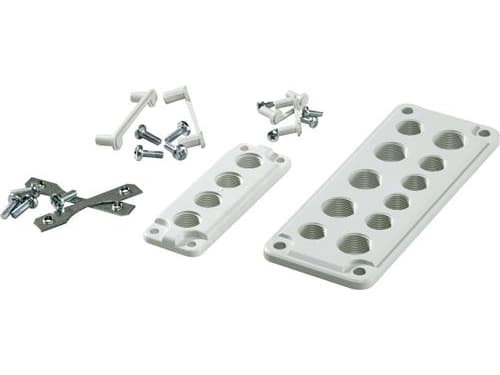 FIBOX Kierrelaippa täydellinen koko 2 Polykarbonaatti 12xM20 sis. ruuvit ja tiivisteen