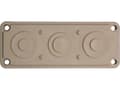 Pikkukuva 1 / 5: Fibox FMC 3F Kabelgennemføringsplade Klemme-halkaisija (max.) 55 mm Termoplast Gråhvid (RAL 7035) 1 stk