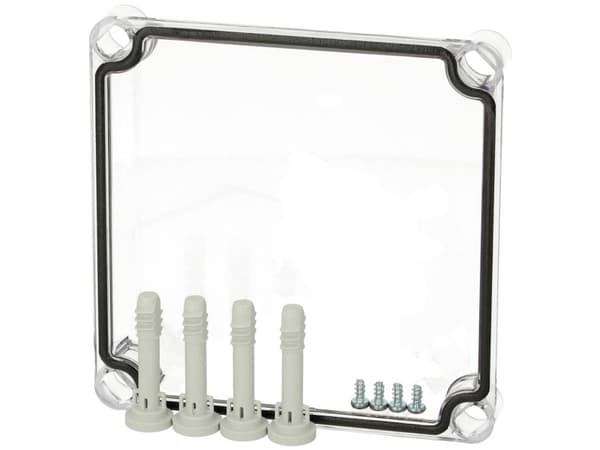 Fibox kansi, PC läpinäkyvä 3720147 Universalkabinet 190 x 190 x 30 Polykarbonat Gråhvid (RAL 7035) 1 stk