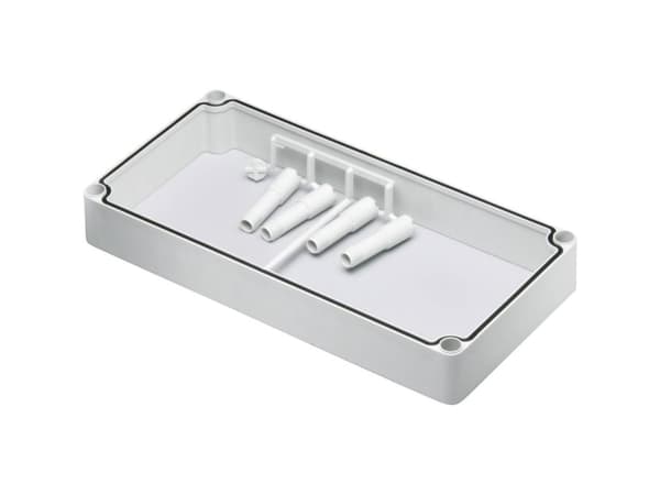 Fibox EKOZR Mellemramme (L x B x K) 280 x 280 x 50 mm Polykarbonaatti Gråhvid (RAL 7035) 1 stk