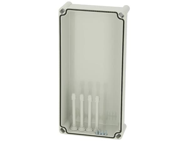 Fibox kansi, PC harmaa 3730557 Universalkabinet 380 x 190 x 80 Polykarbonat Gråhvid (RAL 7035) 1 stk