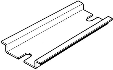 Fibox MIV 5 DIN-kisko Rei'ittämätön teräslevy 50 mm 1 kpl