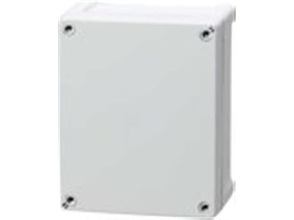 FIBOX Seinäkaappirasia ABS 201 x 163 x 98 mm harmaa RAL7035 harmaalla kannella IP65 halogeenivapaa tasaisella kannella tulostusta ja tarroja varten